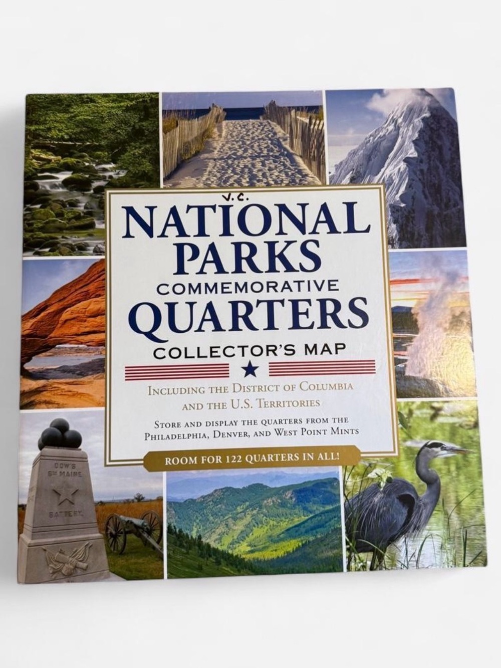 National Parks Commemorative Quarters Collector's Map - Multi-Color